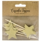 Preview: Cupcake Topper - Golden Stars